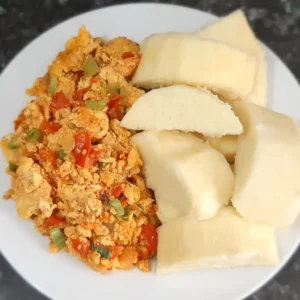 Yam & Egg Sauce