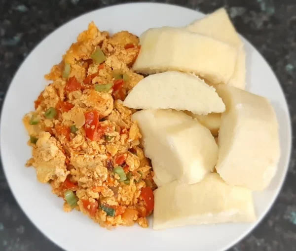 Yam & Egg Sauce